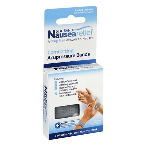 Image for Sea Band Wristbands, Acupressure, Nausea Relief,2ea from Dave's Pharmacy