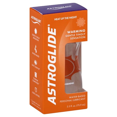 Image for Astroglide Personal Lubricant, Water-Based, Warming,2.5oz from Dave's Pharmacy