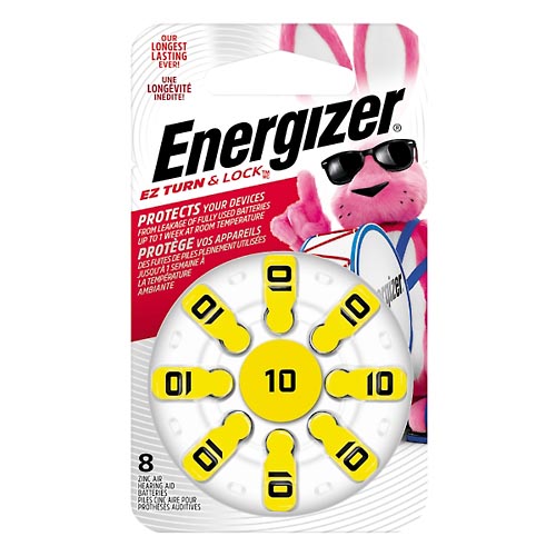 Image for Energizer Hearing Aid Batteries, Zinc-Air, 10,8ea from Dave's Pharmacy
