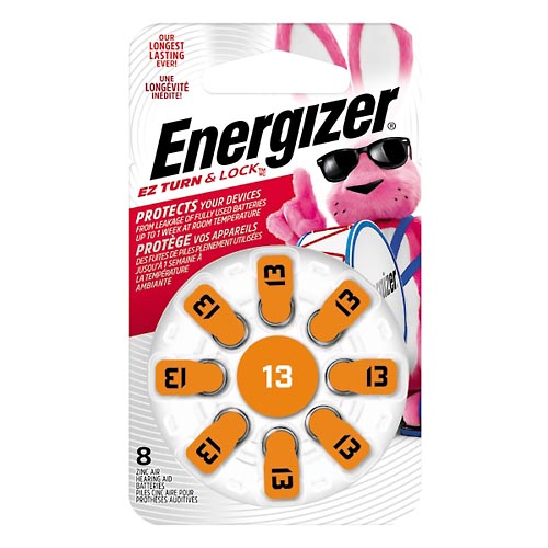 Image for Energizer Hearing Aid Batteries, Zinc-Air,8ea from Dave's Pharmacy