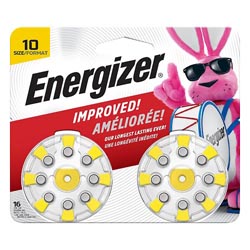 Image for Energizer Hearing Aid Batteries, Zinc-Air, Size 10,16ea from Dave's Pharmacy