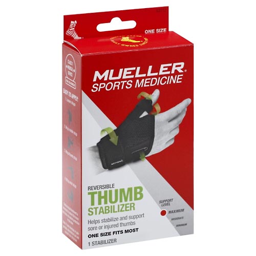Image for Mueller Thumb Stabilizer, Reversible, Maximum,1ea from Dave's Pharmacy