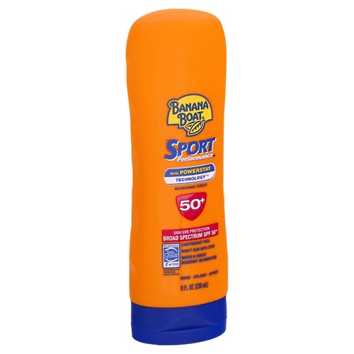 Image for Banana Boat Sunscreen Lotion, with Powerstay Technology, Broad Spectrum SPF 50+,8oz from Dave's Pharmacy