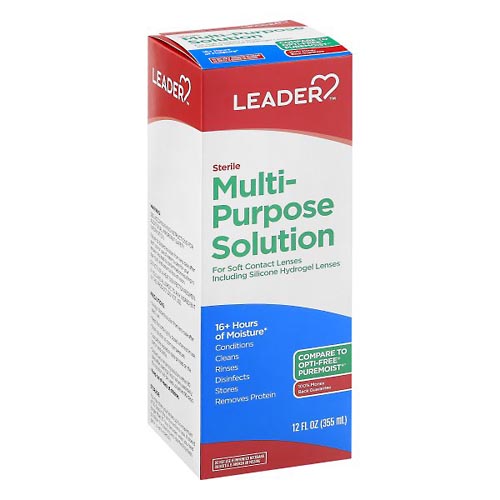 Image for Leader Multi-Purpose Solution, Sterile,12oz from Dave's Pharmacy