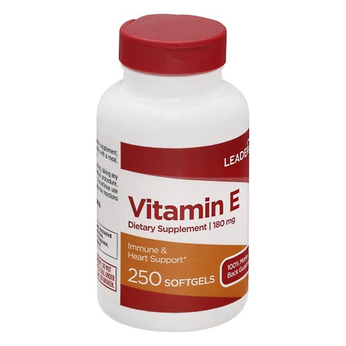 Image for Leader Vitamin E, 180 mg, Softgels,250ea from Dave's Pharmacy