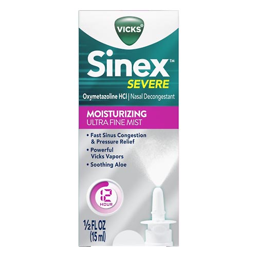 Image for Vicks Nasal Decongestant, Moisturizing, Severe, Ultra Fine Mist,0.5oz from Dave's Pharmacy